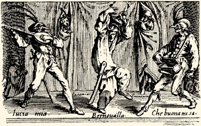 Balls of Sfessania - z leptů od Jacoma Callota. od Jacques Callot