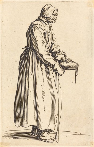 Žebrák s pánví od Jacques Callot
