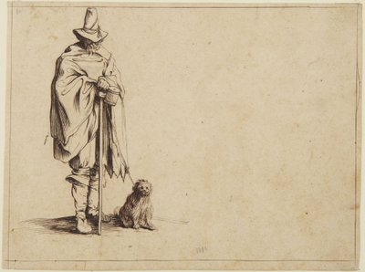Žebrák se psem od Jacques Callot