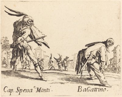Kapitán Spessa Monti a Bagattino od Jacques Callot