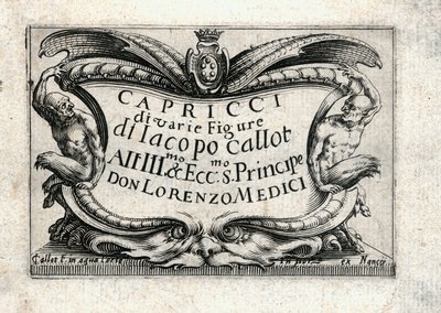 Kaprici různých postav od Jacques Callot
