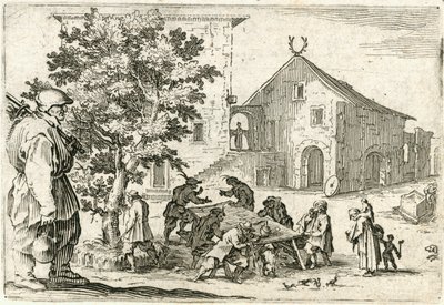 Kaprici různých postav od Jacques Callot
