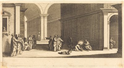 Kristus umývá nohy apoštolům od Jacques Callot