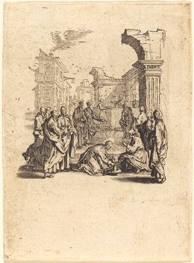 Kristus umývá nohy apoštolům, c. 16241625. od Jacques Callot