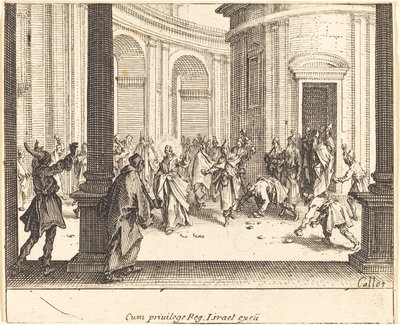 Kristus a žena přistižená v cizoložství od Jacques Callot