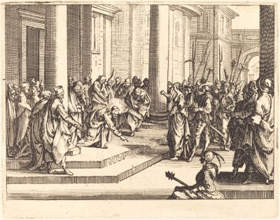 Kristus a žena přistižená při cizoložství, 1635. od Jacques Callot