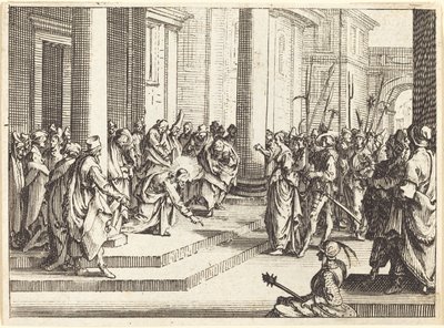 Kristus a žena přistižená při cizoložství, 1635. od Jacques Callot