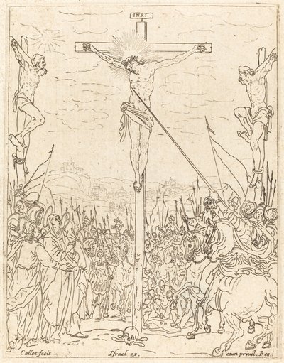 Kristus na kříži. od Jacques Callot