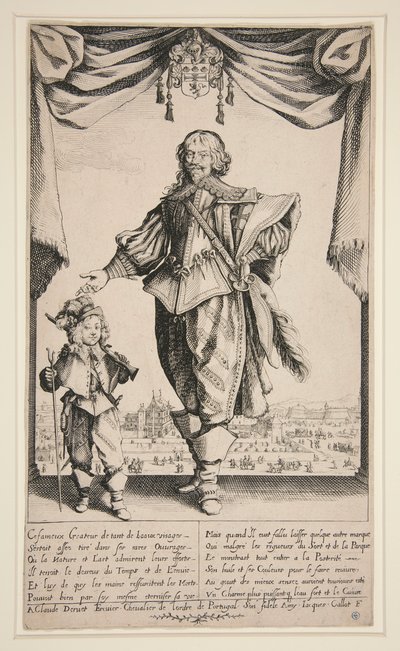 Claude Deruet (Portrét Derueta) od Jacques Callot