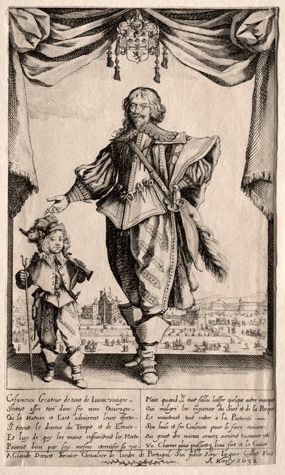 Claude Deruet a jeho syn, 1632. od Jacques Callot