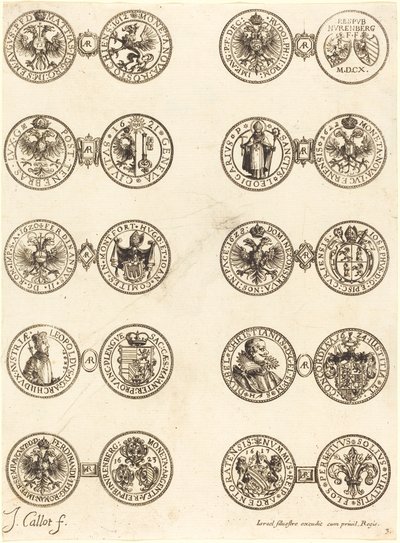 Mince [deska 3]. od Jacques Callot