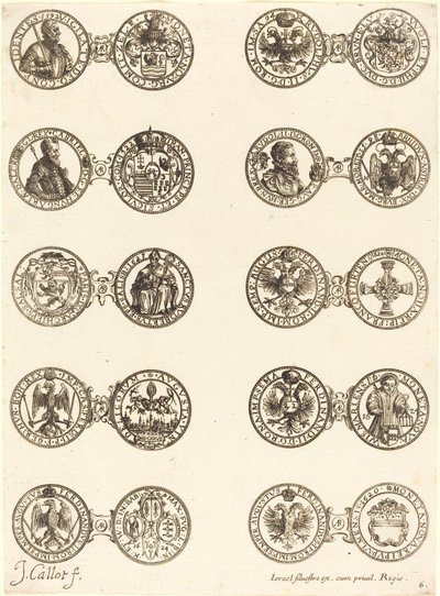 Mince [deska 6]. od Jacques Callot