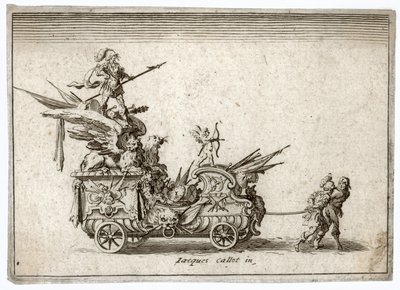 Combat a la barriere. Rytina Vůz. Meaume 490-503 ... (rytina) od Jacques Callot