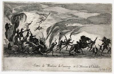 Combat a la barriere, vjezd obléhatelů de Couvonge a de Chalabre... (rytina) od Jacques Callot