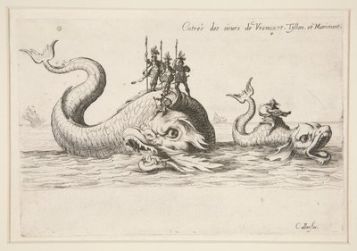 Boj? la Barrière, vchod do MM. z Varncourtu, Tyllonu a Marimontu od Jacques Callot