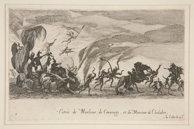 Boj? Barri?re, vchod pana de Couvonge a pana de Chalabre od Jacques Callot