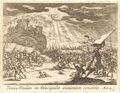 Obrácení Pavla od Jacques Callot