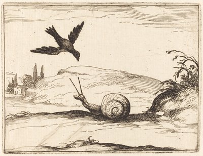 Vrána a šnek od Jacques Callot