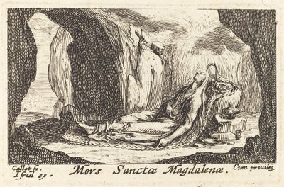 Smrt Magdaleny. od Jacques Callot
