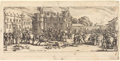 Zničení kláštera od Jacques Callot