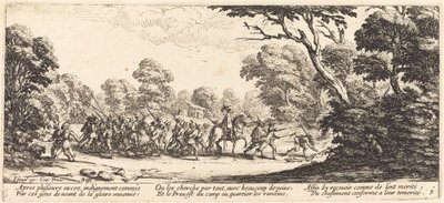 Objev kriminálních vojáků, c. 1633. od Jacques Callot
