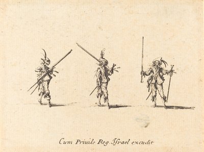 Vrtejte s mušketou od Jacques Callot