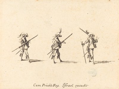 Vrtejte s mušketou od Jacques Callot