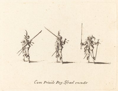 Vrtejte s mušketou od Jacques Callot