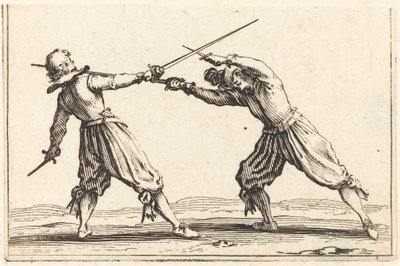 Souboj s meči a dýkami od Jacques Callot