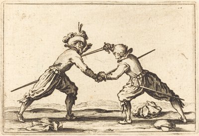 Souboj s meči, c. 1622. od Jacques Callot