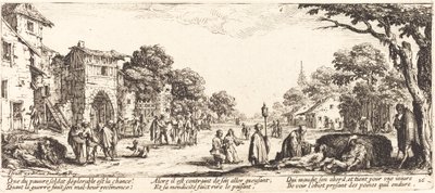 Umírající vojáci u silnice od Jacques Callot
