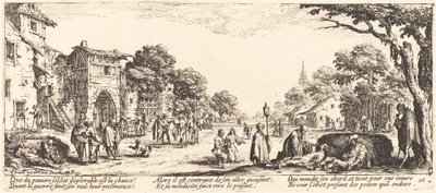 Umírající vojáci u silnice od Jacques Callot