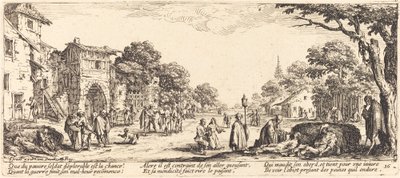 Umírající vojáci u silnice od Jacques Callot
