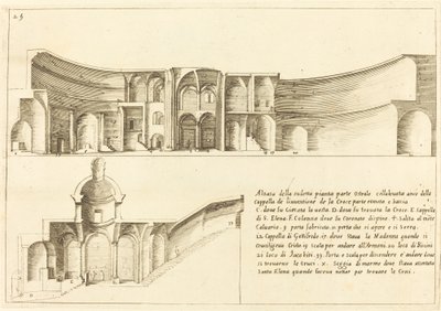 Povýšení kaple Vynálezu kříže od Jacques Callot