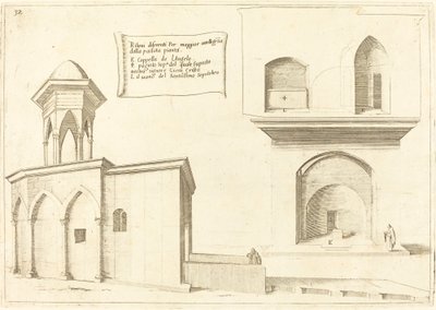 Povýšení kostela Božího hrobu od Jacques Callot