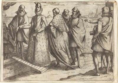 Nalodění v Janově [recto] od Jacques Callot
