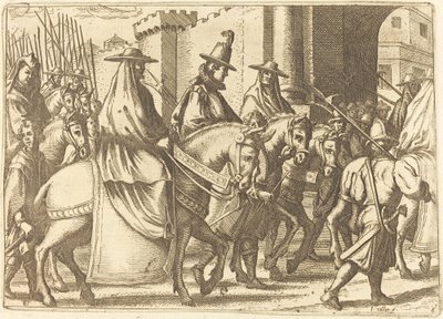 Vstup do města Ferrara od Jacques Callot