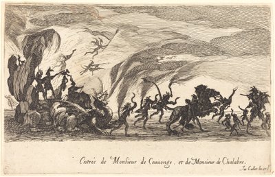 Vstup pana de Couvonge a pana de Chalabre od Jacques Callot