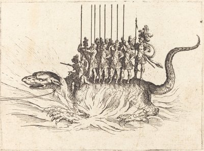 Vstup monseigneura Henryho de Lorraine, markýze de Moy, pod jménem Pirandre od Jacques Callot