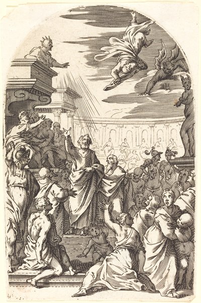 Pád Šimona kouzelníka, 16081611. od Jacques Callot