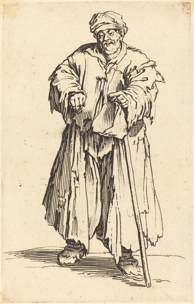 Tlustý žebrák se sklopenýma očima od Jacques Callot