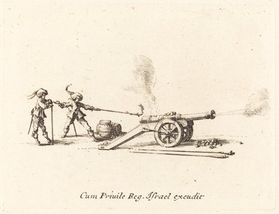 Střelba z děla, 16341635. od Jacques Callot