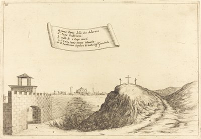 Čtyři části Via Dolorosa od Jacques Callot