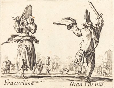 Fracischina a Gian Farina od Jacques Callot