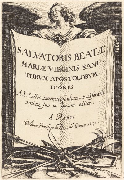 Frontispis pro „Velké apoštoly“ od Jacques Callot