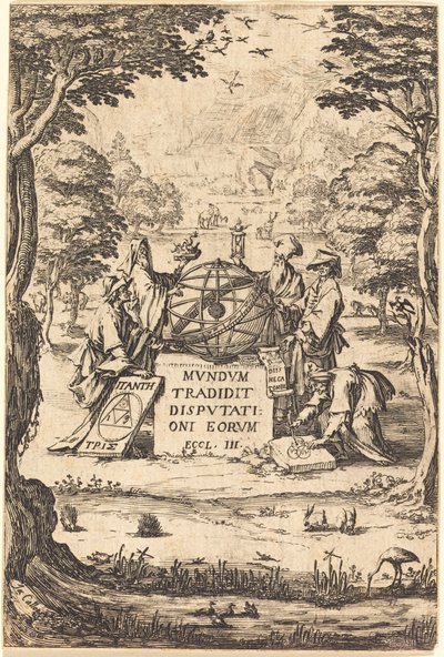 Frontispis pro titul Sacred Cosmologia s astrology. od Jacques Callot