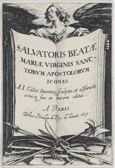 Frontispis z Les Grands Apôtres (Velcí apoštolové), 1631 od Jacques Callot