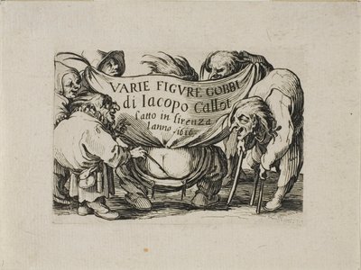 Frontispis, od Varie Figure Gobbi od Jacques Callot