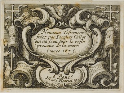 Frontispis z Nového zákona od Jacques Callot