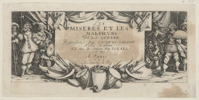 Frontispis, list 1 ze série „Hrůzy války“ od Jacques Callot